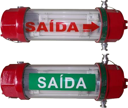 Luminária de Saída com Invólucro à Prova de Explosão - Tucano Luminária de Saída com Invólucro à Prova de Explosão - Tucano