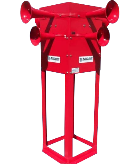Sirene Quadrante Pneumática 2 Tons de Longo Alcance